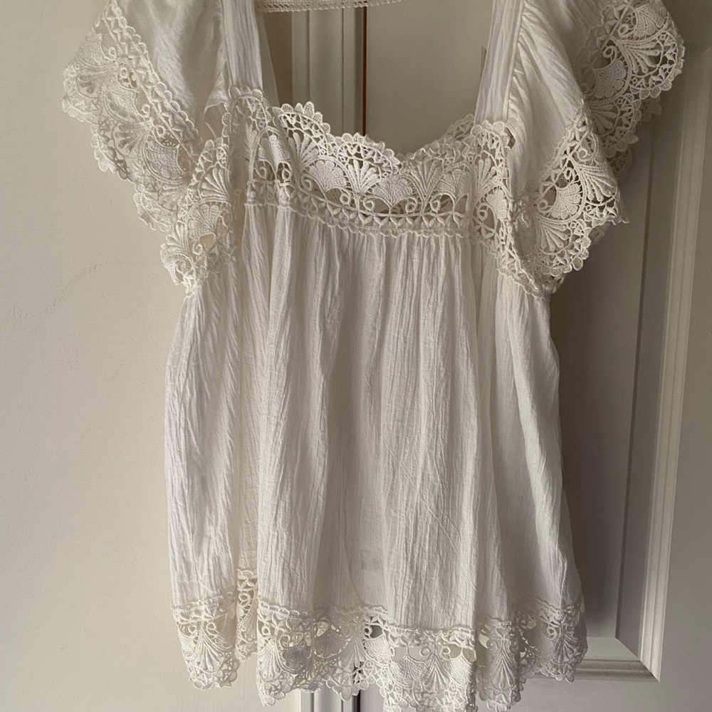 POL white baby doll type size L….NWOT…excellent condition..no signs of wear